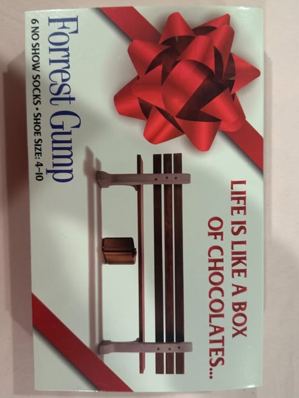 Forrest Gump 6-Pack No Show Socks